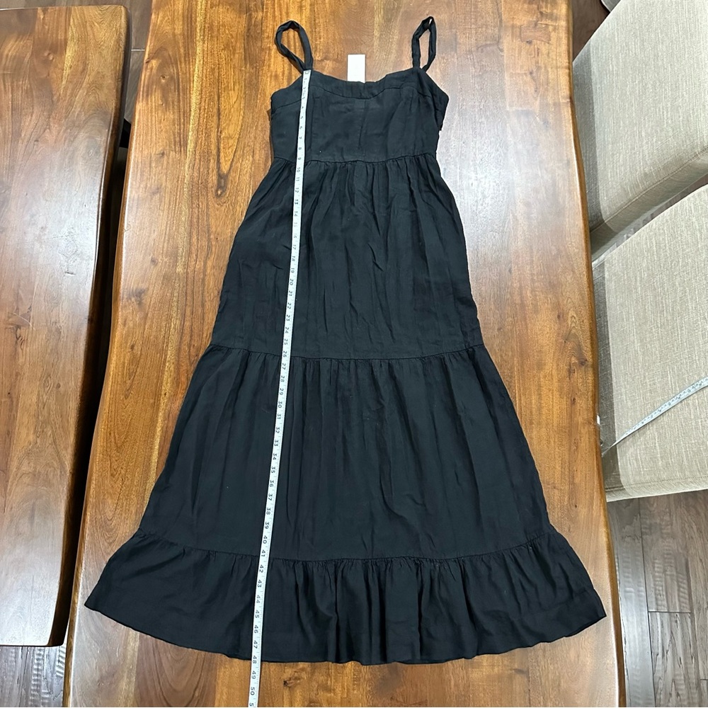 New! Z Supply Ayla Dress Tiered Maxi Summer Linen Blend Size Medium - Picture 7 of 8